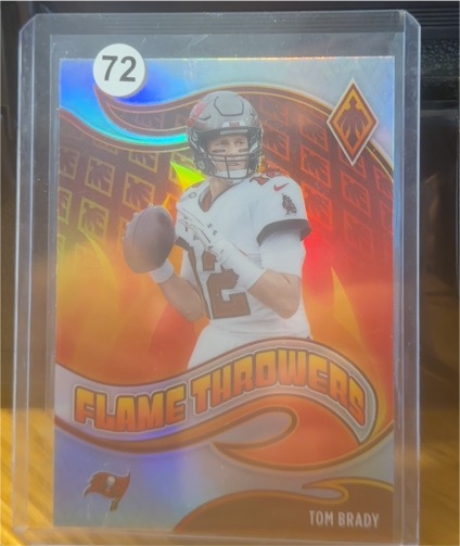2021 Panini Phoenix Flame Throwers #FT-17 Tom Brady — front