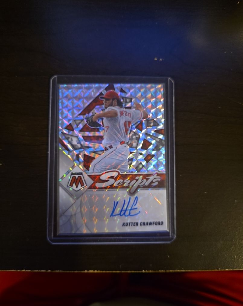 2022 Panini Mosaic Scripts Prizm Auto #SC-KC Kutter Crawford — front
