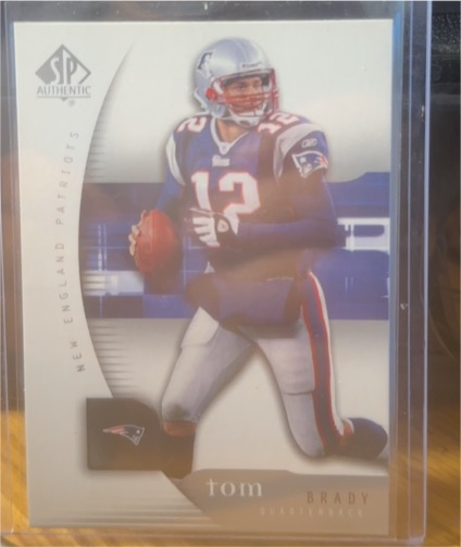 2005 Upper Deck SP Authentic #50 Tom Brady — front