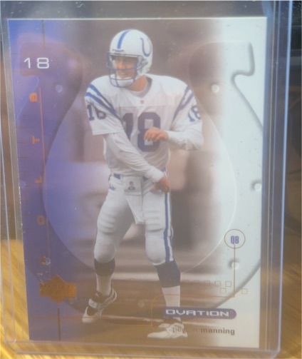 2001 Upper Deck Ovation #18 Peyton Manning — front