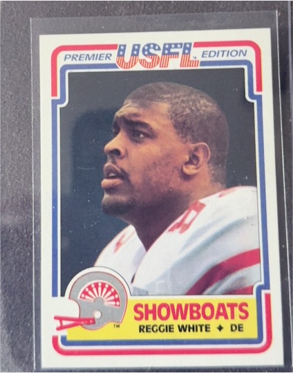 1984 Topps USFL #58 Reggie White — front