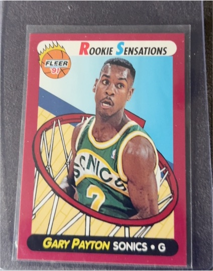 1991-92 Fleer Rookie Sensations #9 Gary Payton — front
