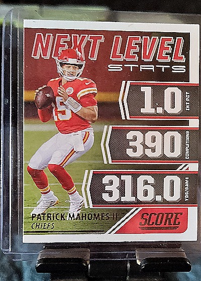 2021 Score #NL2 Patrick Mahomes II Next Level Stats — front