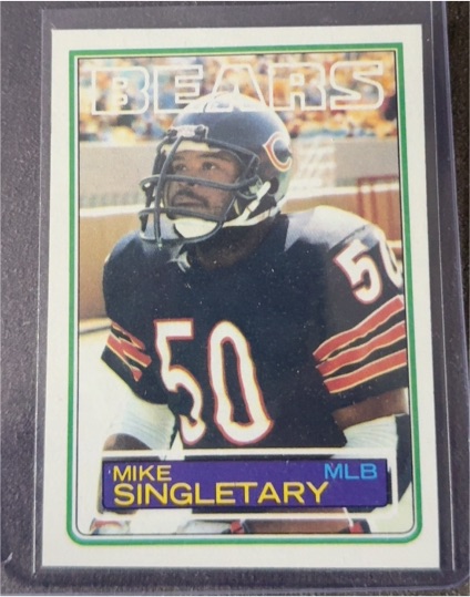 1983 Topps #38 Mike Singletary — front