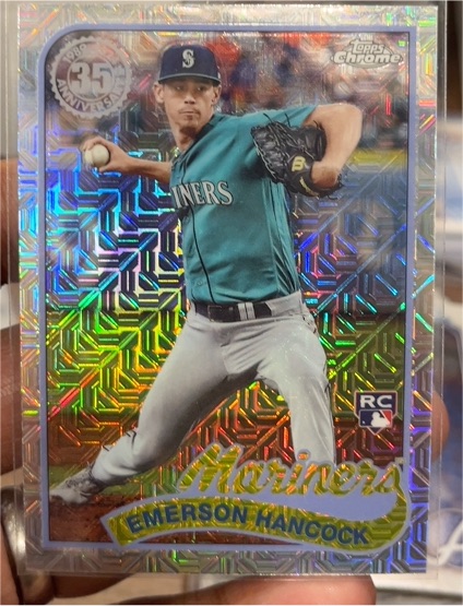 2024 Topps Series 2 35th Anniversary Silver Pack Mojo Chrome #2T89C-9 Emerson Hancock — front