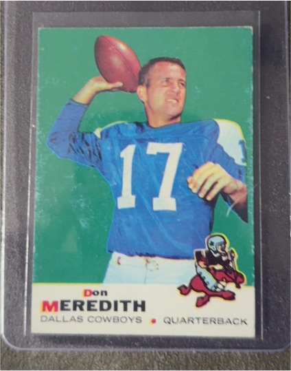 1969 Topps #75 Don Meredith — front