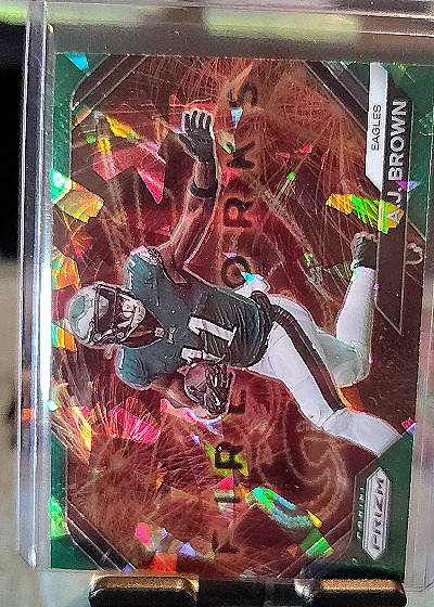 2023 Panini Prizm Fireworks #F-23 A.J. Brown — front