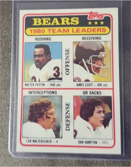 1981 Topps #264 Chicago Bears Team Leaders Walter Payton — front
