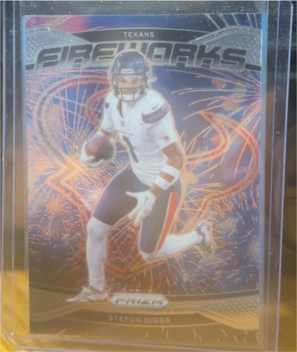 2024 Panini Prizm Fireworks #9 Stefon Diggs — front
