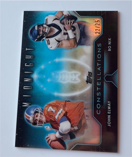 2024 Topps Midnight Constellations #C-6 John Elway & Bo Nix — front