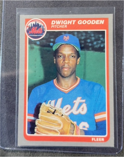1985 Fleer #82 Dwight Gooden — front