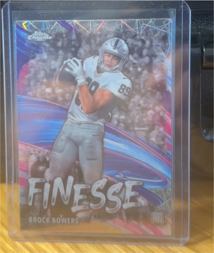 2024 Topps Chrome #F-8 Brock Bowers Finesse — front
