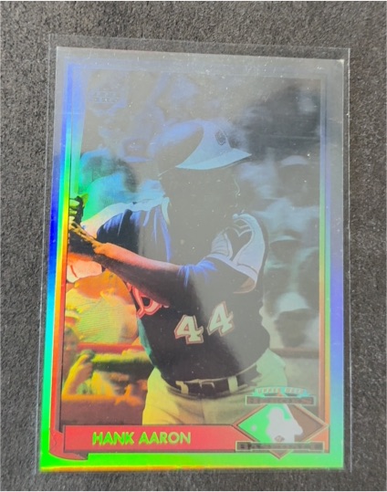 1991 Upper Deck #HH1 Hank Aaron — front