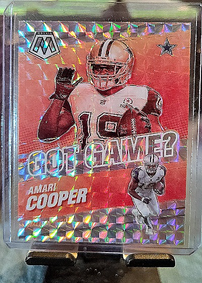 2021 Panini Mosaic #GG-18 Amari Cooper Got Game? Mosaic Green — front