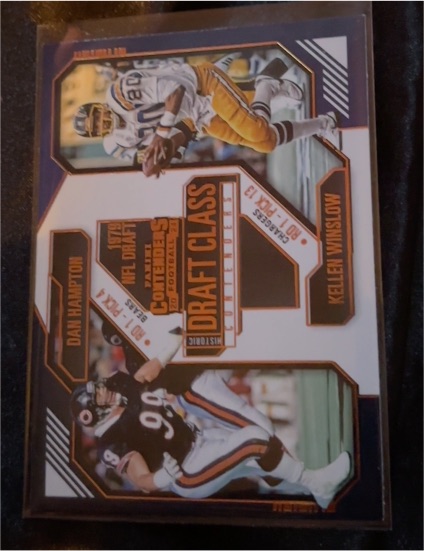 2024 Panini Contenders #3 Dan Hampton & Kellen Winslow Historic Draft Class — front