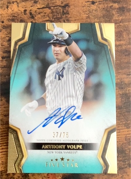 2024 Topps Five Star #37/75 Anthony Volpe — front