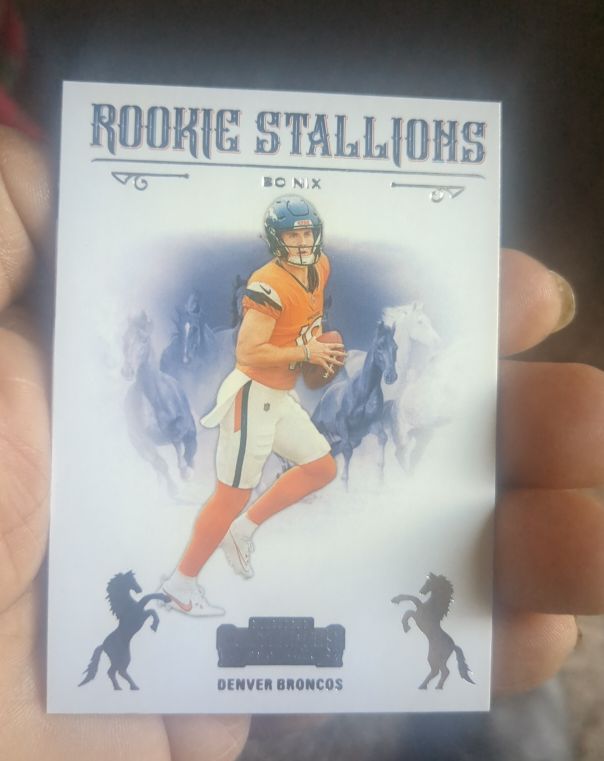 2024 Panini Contenders #2 Bo Nix Rookie Stallions — front