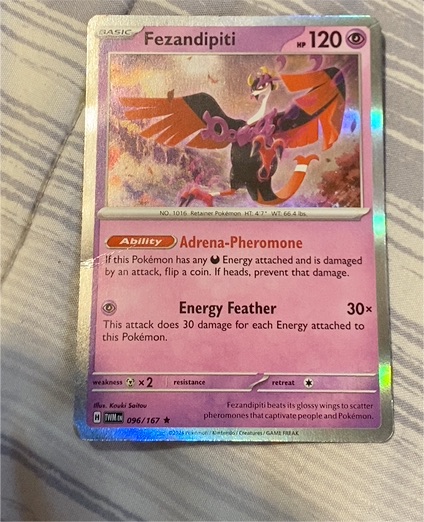 2024 Pokémon Scarlet & Violet Twilight Masquerade #096 Fezandipiti — front