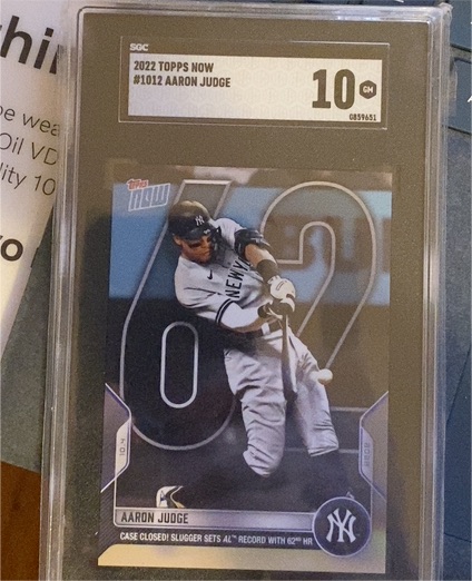 2022 Topps Now #1012 Aaron Judge — front