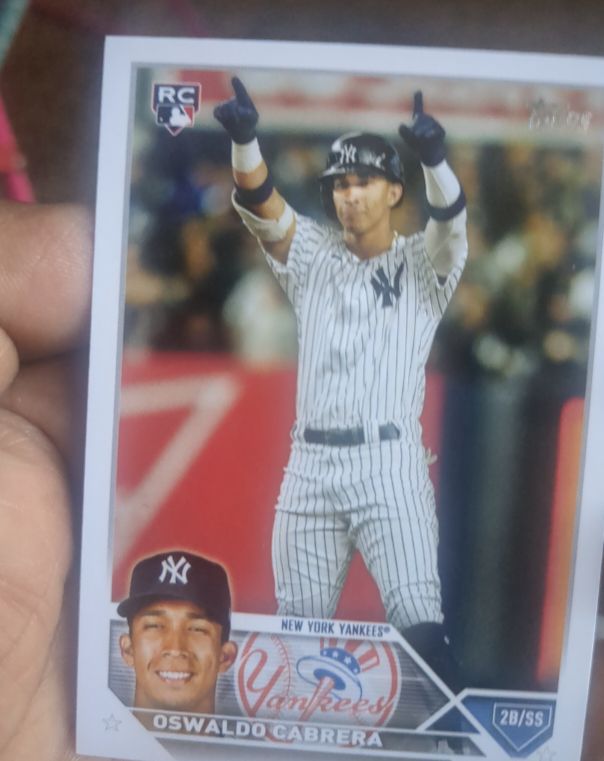 2023 Topps #487 Oswaldo Cabrera — front