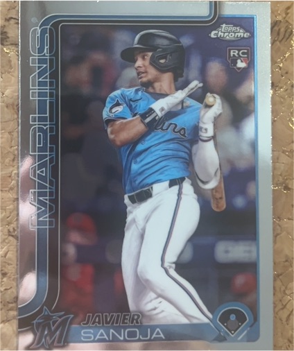 2025 Topps Chrome #76 Javier Sanoja Rookie — front