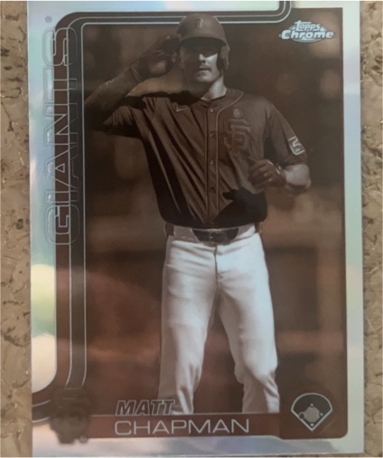 2025 Topps Chrome #148 Matt Chapman Sepia Refractor — front