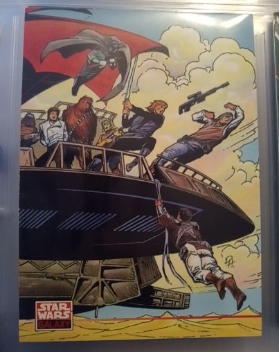 2023 Topps Chrome Star Wars Galaxy #14 Skirmish Above the Sarlacc! — front