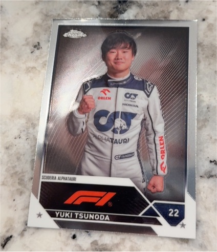 2023 Topps Chrome Formula 1 #55 Yuki Tsunoda Scuderia AlphaTauri — front