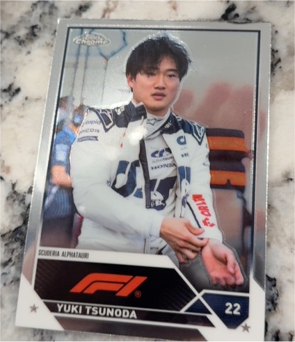 2023 Topps Chrome Formula 1 #22 Yuki Tsunoda — front