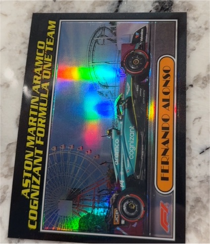 2023 Topps Chrome Formula 1 Autos of 1977 #AU77-FA Fernando Alonso — front