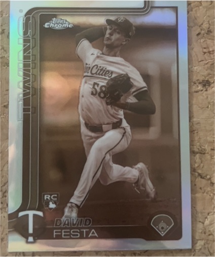 2025 Topps Chrome #156 David Festa — front