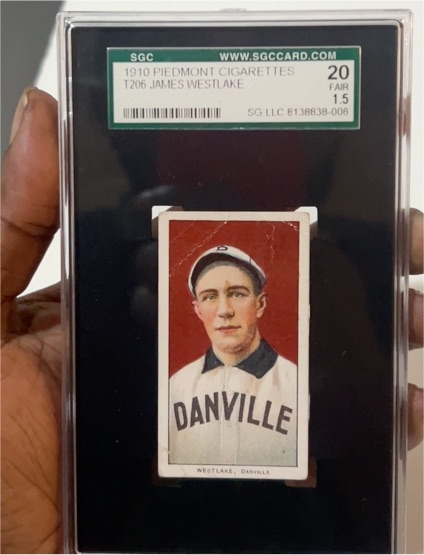 1910 Piedmont Cigarettes T206 #350 James Westlake — front