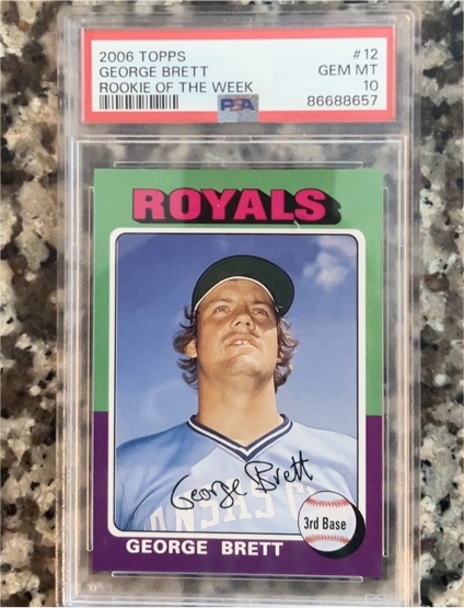 2006 Topps Rookie of the Week #12 George Brett — front