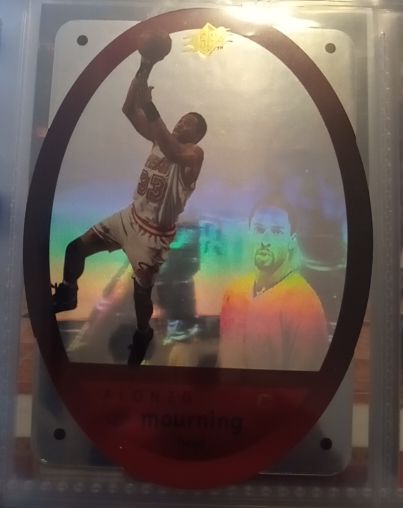 1996 Upper Deck SPx #27 Alonzo Mourning — front