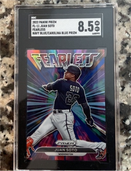 2022 Panini Prizm Fearless #FL-11 Juan Soto — front