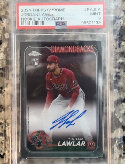 2024 Topps Chrome Rookie Autographs #RAJLA Jordan Lawlar — front