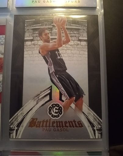 2016-17 Panini Excalibur Battlements #27 Pau Gasol — front