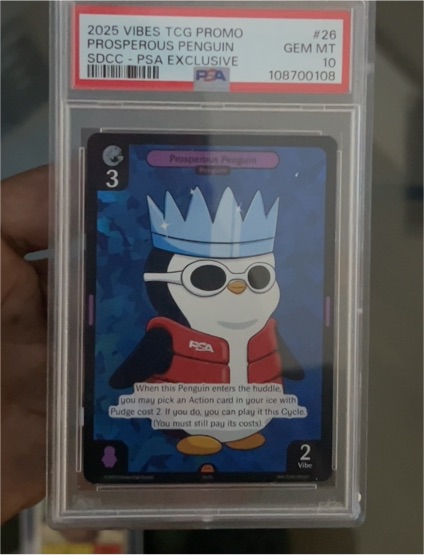 2025 Vibes TCG Promo #26 Prosperous Penguin — front
