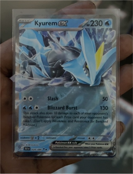 2025 Pokémon SV Black Bolt #028 Kyurem ex — front