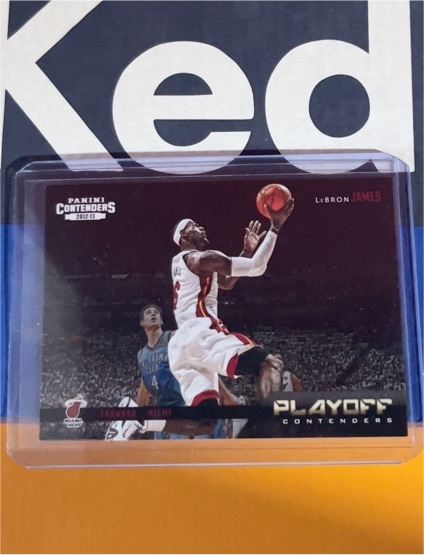 2012-13 Panini Contenders Playoff Contenders #4 LeBron James — front