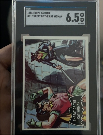 1966 Topps Batman #31 Threat of the Cat Woman — front