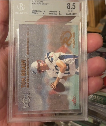 2000 Fleer Metal #267 Tom Brady Rookie Card — front