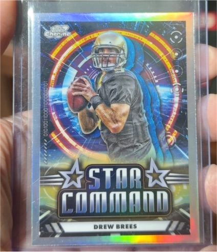 2024 Topps Chrome Cosmic #SC-18 Drew Brees Star Command — front