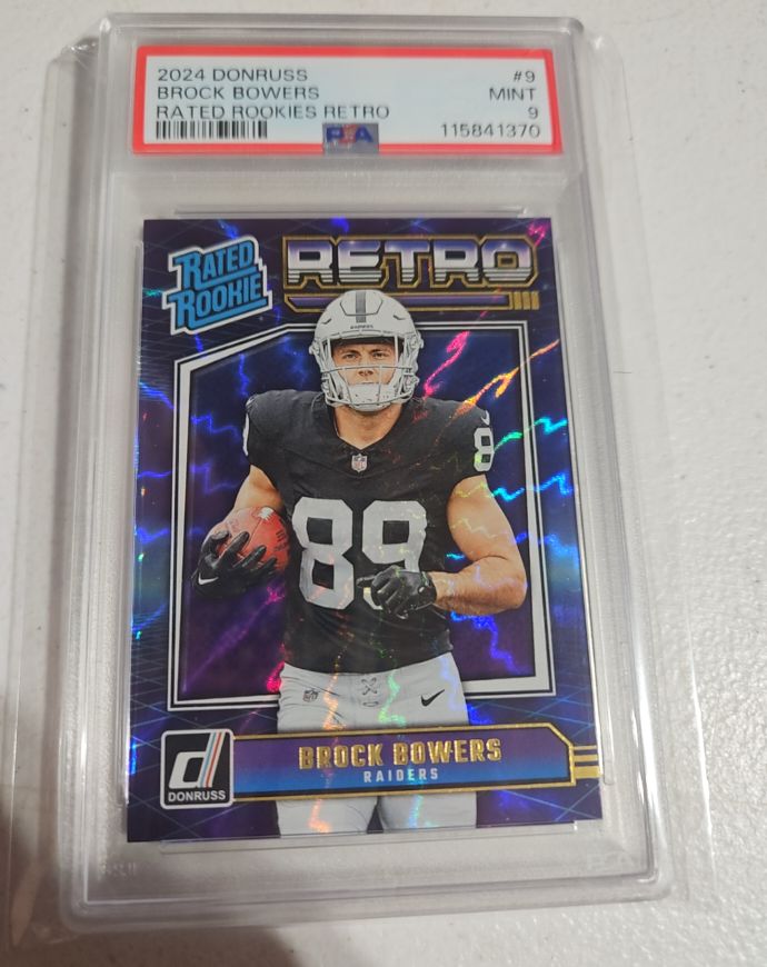 2024 Donruss #9 Brock Bowers Rated Rookies Retro — front