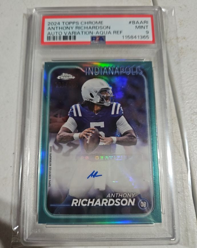 2024 Topps Chrome #BAARI Anthony Richardson — front