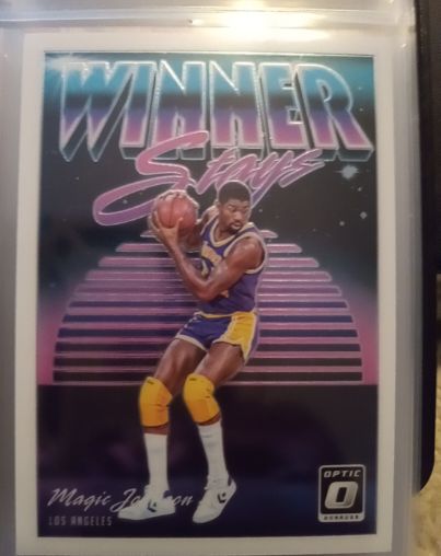 2018-19 Panini Donruss Optic Winner Stays Magic Johnson — front