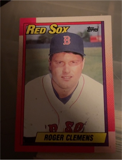 1990 Topps #245 Roger Clemens Boston Red Sox — front