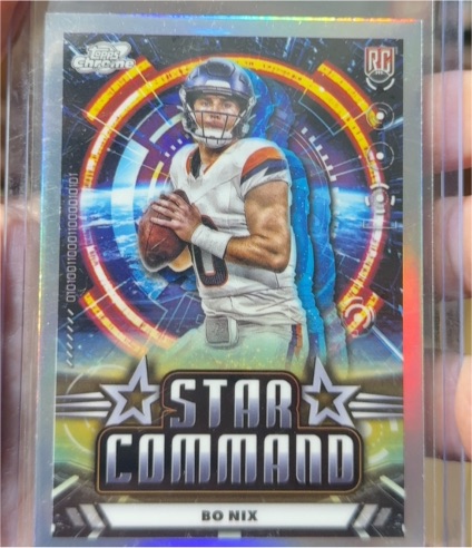 2024 Topps Chrome Cosmic #SC-7 Bo Nix — front