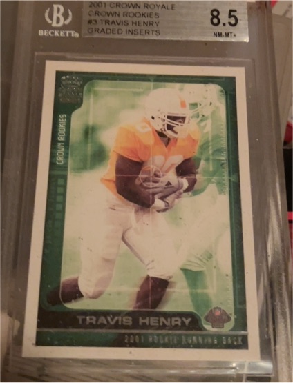 2001 Pacific Crown Royale #3 Travis Henry Rookie — front