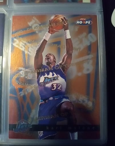 1997-98 NBA Hoops #6 Karl Malone Chairman of the Boards — front